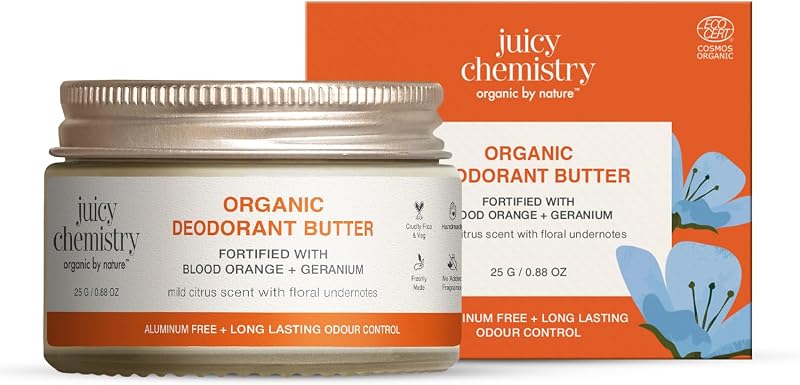 Juicy Chemistry — Blood Orange + Geranium Organic Deodorant